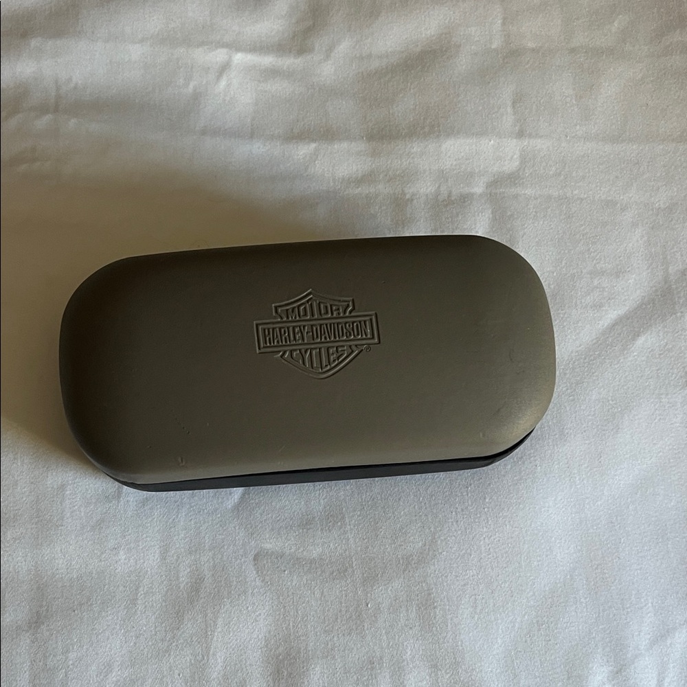 Harley-Davidson Matte Gray Eyeglass Case